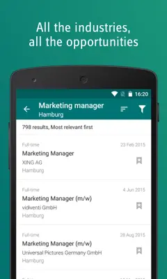 XING Jobs android App screenshot 3